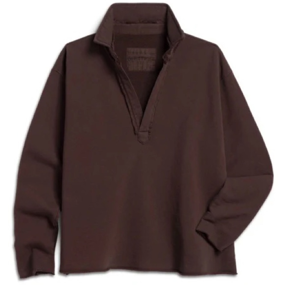 FRANK AND EILEEN - PATRICK POPOVER HENLEY IN TRIPLE FLEECE COCO